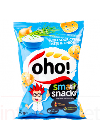Traškučiai OHO grietinės ir svogūnų skonio 60g